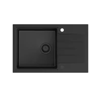 Zlewozmywaki - Quadron HCQP7850BLM_PC Peter 111 pure carbon (czarny mat) - miniaturka - grafika 1