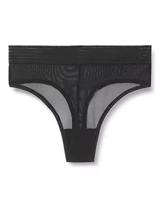 Triumph Damskie stringi z wysokim stanem, czarny, L - Majtki damskie - miniaturka - grafika 1