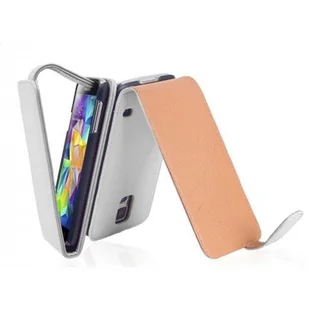 Etui Cadorabo do Samsung Galaxy S5 / S5 NEO w kolorze POLAR WHITE Etui na telefon komórkowy z klapką wykonane z gładkiej imitacji skóry Etui ochronne Etui z klapką w stylu książki - Etui i futerały do telefonów - miniaturka - grafika 1