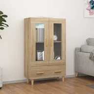 Witryny - Lumarko Witryna, dąb sonoma, 70x31x115 cm, materiał drewnopochodny - miniaturka - grafika 1