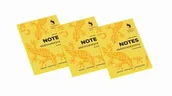 Notesy i bloczki - Komplet Notesów 7x9,8 yellowe 3szt. - miniaturka - grafika 1