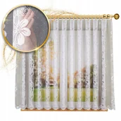 Firany - FIRANKA ŻAKARDOWA METRAŻOWA 107250 160 BIAŁA ZE WZOREM PO CAŁOŚCI - miniaturka - grafika 1