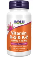 Witaminy i minerały - Now Foods Vitamin D-3 & Vitamin K-2 120Kaps. - miniaturka - grafika 1