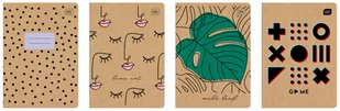 Interdruk, Zeszyt A5 60 kartek, linia,  Kraft Fsc Mix - Zeszyty szkolne - miniaturka - grafika 1