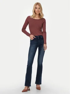 ONLY Jeansy Blush 15233833 Granatowy Flared Fit - Spodnie damskie - miniaturka - grafika 1