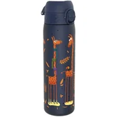 Butelki termiczne - Butelka termiczna ION8 I8RF500PNGIRAF Żyrafy Niebieski - miniaturka - grafika 1