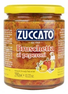 Salsa Bruschetta ai peperoni 290g Zuccato ostry sos włoski siekane warzywa - Majonezy i dressingi - miniaturka - grafika 1