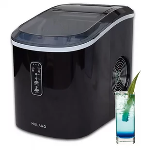 Kostkarka do Lodu MULANO czarna Maszyna do produkcji lodu - Kostkarki do lodu - miniaturka - grafika 1