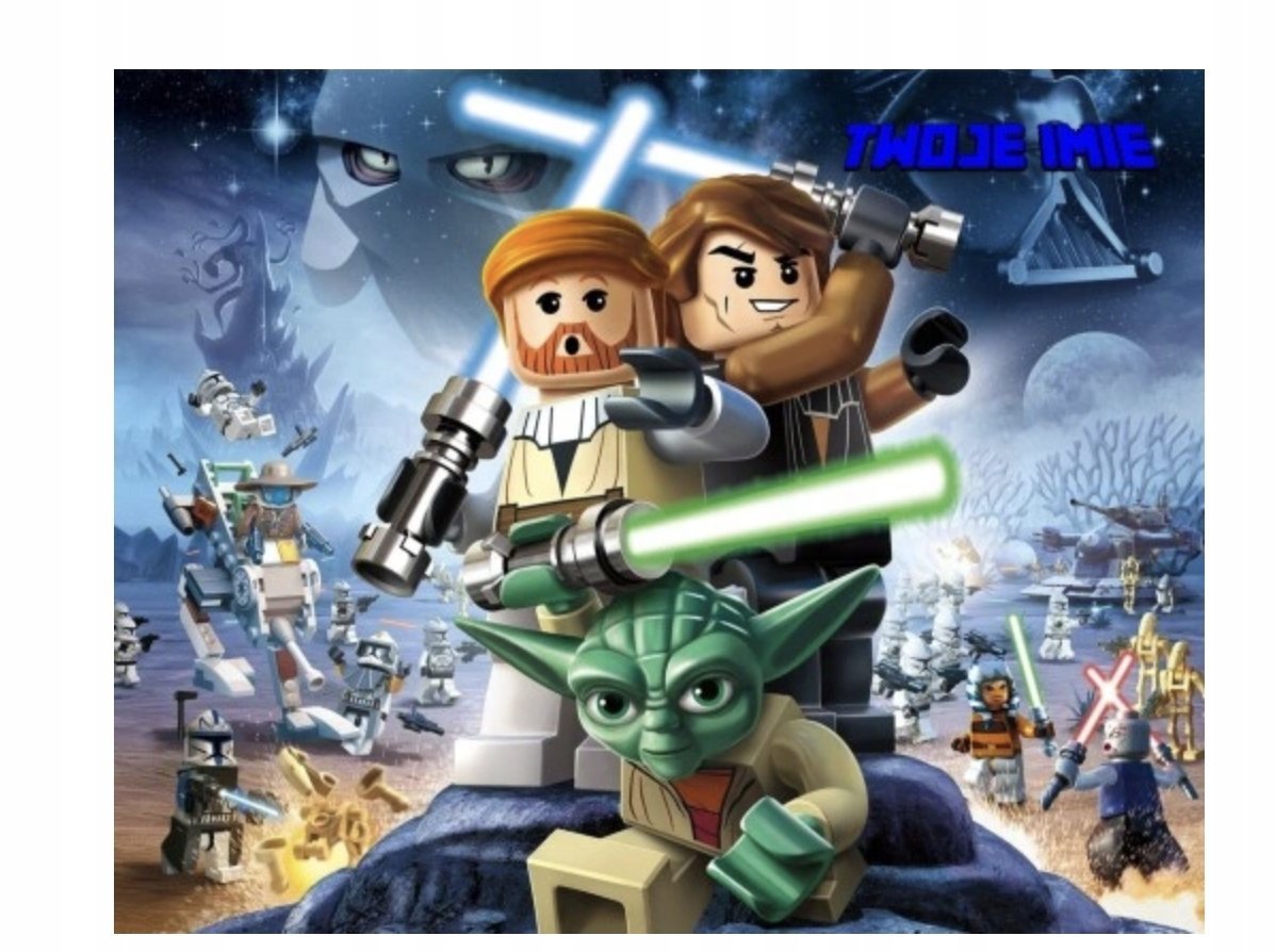 Puzzle NINJAGO STAR WARS BABY YODA A3 252 el z Nadrukiem + IMIĘ Pudełko #3