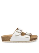 Klapki i japonki damskie - Inblu Klapki NM000034 Biały - miniaturka - grafika 1