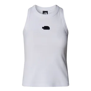 Koszulka damska The North Face Slim Rib Tank 0A8BVTFN41 - biała - Koszulki sportowe damskie - miniaturka - grafika 1