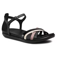 Sandały damskie - Ecco Sandały Simpil Sandal 20921351876 Multicolor Black - miniaturka - grafika 1