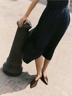 Czółenka - Reserved - Czółenka z odkrytą piętą - bordowy - miniaturka - grafika 1