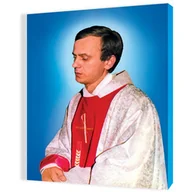 Ikony i obrazy sakralne - Obraz religijny na płótnie Błogosławiony Ksiądz Jerzy Popiełuszko - miniaturka - grafika 1