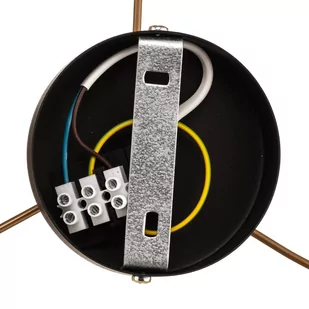EULUNA Lampa sufitowa Devon, czarna/beżowa/ecru/złota - Lampy sufitowe - miniaturka - grafika 6