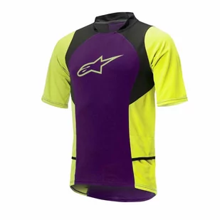 Alpinestars, Koszulka damska, Drop 2  purple-acid yellow 1766315-386, fioletowo-żółty, rozmiar S - Koszulki rowerowe - miniaturka - grafika 1