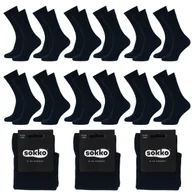 Skarpetki męskie - 12X SOKKO SKARPETKI MĘSKIE DŁUGIE GRANAT BAMBUSOWE 45-47 - SM12-S60-GRA-45-47 - miniaturka - grafika 1