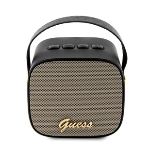 Guess głośnik Bluetooth GUWSB2P4SMK Speaker mini czarny/black 4G Leather Script Logo with Strap - Głośniki przenośne - miniaturka - grafika 5