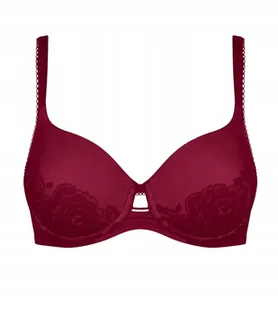 Biustonosz Triumph bordowy Wild Rose Sensation Usztywniany 80C - Biustonosze - miniaturka - grafika 1