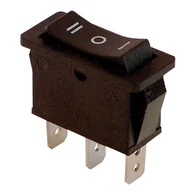 Wyłączniki światła i elektryczne - Tracon Electric Wyłącznik kołyskowy włącz-wyłącz czarny TES-12 TES-12 - miniaturka - grafika 1