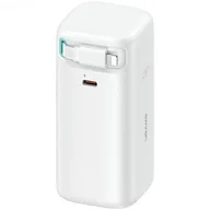 Powerbanki - USAMS Powerbank ze zwijanym kablem Lightning 18000 mAh PD45W Fast Charge XMF Series biały/white 20KCD21702 (US-CD217) - miniaturka - grafika 1