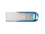 Pendrive - SanDisk Sandisk Ultra Flair 128 GB napęd USB Flash-USB 3.0 o pojemności do 150 MB/sek.  Kolor: Tropical Blue SDCZ73-128G-G46B - miniaturka - grafika 1