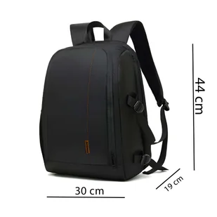 Plecak fotograficzny wodoodporny pokrowiec na aparat, sprzęt fotograficzny, laptop 15.6 duży 44x30x19 Czarno-czerwony - Plecaki - miniaturka - grafika 8