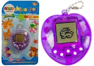 Zabawki interaktywne dla dzieci - DLA DZIECI GRA ELEKTRONICZNA TAMAGOTCHI FIOLETOWA 1SZT - miniaturka - grafika 1