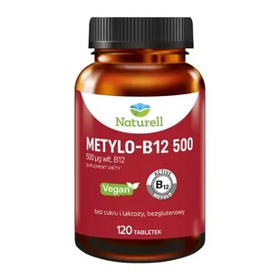 Naturell Metylo-B12 500 120 tabletek - Witaminy i minerały - miniaturka - grafika 1