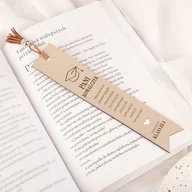 Zakładki indeksujące - Elegancka ZAKŁADKA Do Książki Z Grawerem Prezent Dla Nauczyciela - miniaturka - grafika 1