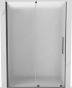 Ścianki i drzwi prysznicowe - Mexen Velar drzwi prysznicowe rozsuwane 150 cm, szron, gun gray szczotkowany - 871-150-000-31-66 - miniaturka - grafika 1