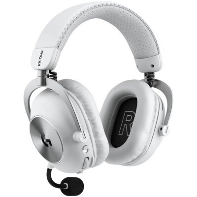 LOGITECH Pro X 3 Lightspeed Bezprzewodowe, Nauszne, Dźwięk przestrzenny Biały 981-001748