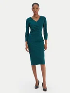 Sukienki - Rinascimento Sukienka koktajlowa CFC0126655003 Zielony Slim Fit - miniaturka - grafika 1