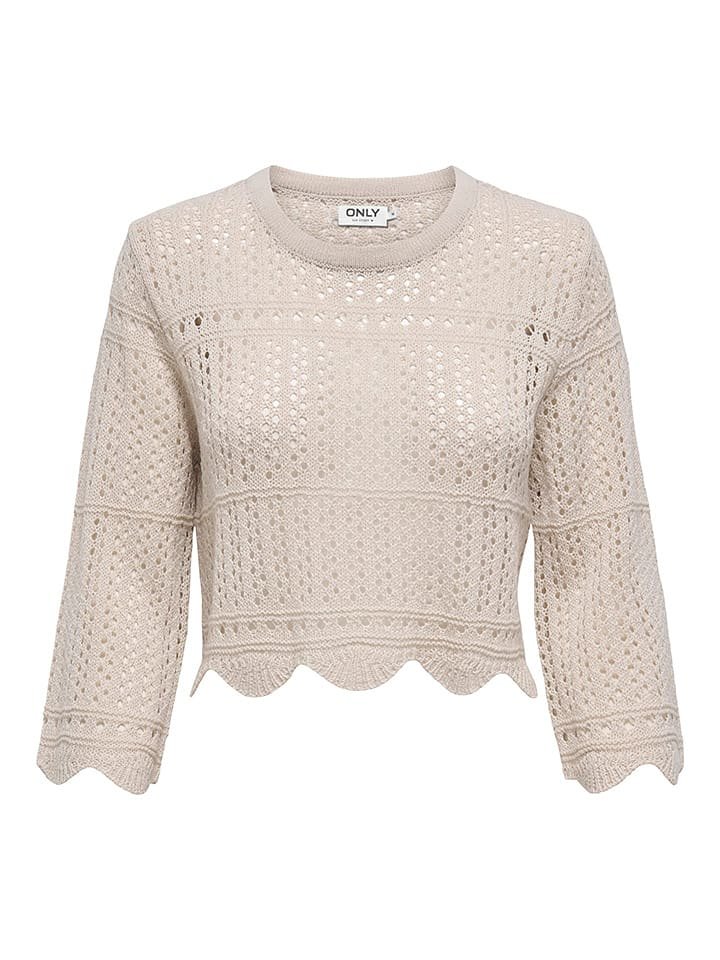 ONLY Sweter w kolorze kremowym