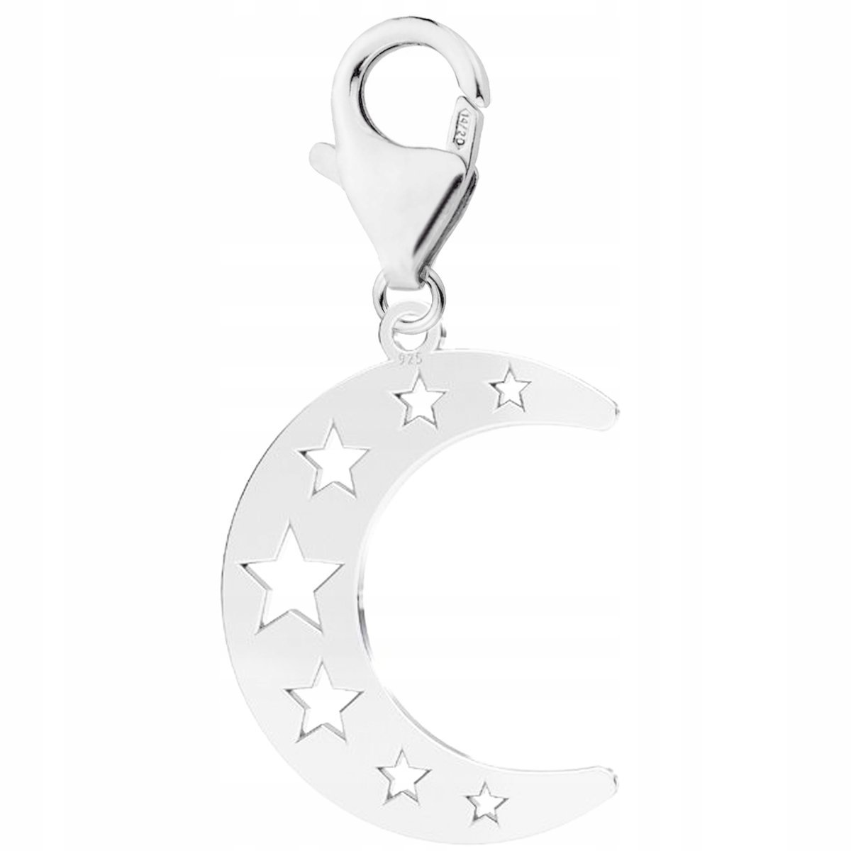 Zawieszka Srebrna z Księżycem Gwiazdy Księżyc Półksiężyc Moon SREBRO 925