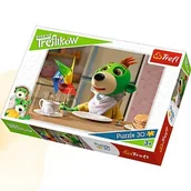Pozostałe książki - Puzzle 30 Kolorowy wiatr.. Rodzina Treflików TREFL - miniaturka - grafika 1