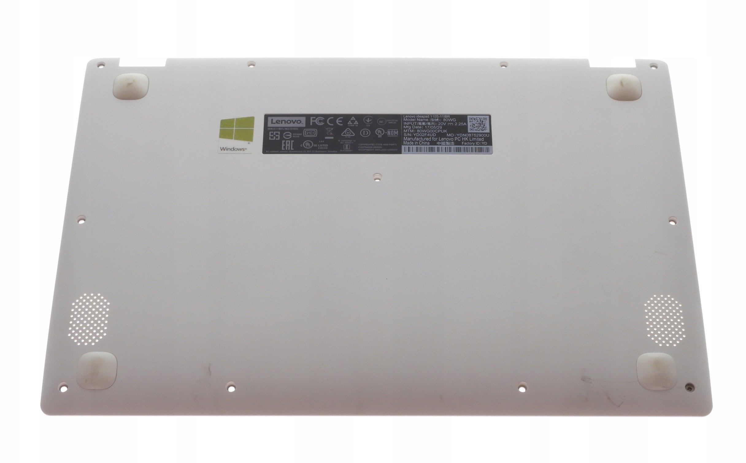 Lenovo Lower case 3N 80WG White