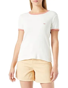 Lee Damska koszulka damska z krótkim rękawem, Off White, XXL - Koszulki i topy damskie - miniaturka - grafika 1