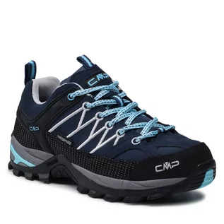 Buty trekkingowe damskie - CMP Trekkingi Rigel Low Wmn Trekking Shoes Wp 3Q13246 Blue/Stone 23MG - grafika 1