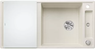 Zlewozmywak granitowy BLANCO Axia III XL 6 S Silgranit Delikatny biały + deska szklana 527051 - Zlewozmywaki - miniaturka - grafika 1