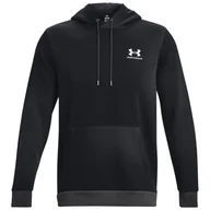 Bluzy sportowe męskie - Męska bluza Under Armour Essential Flc Novelty HD Rozmiar: XL / Kolor: czarny - miniaturka - grafika 1