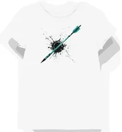 Koszulki i topy damskie - Koszulka damska biała z motywem łuczniczym w odcieniach turkusu XS - miniaturka - grafika 1