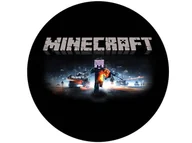 Ciasta i półprodukty do ciast - Dekoracyjny opłatek tortowy Minecraft - 20 cm - miniaturka - grafika 1