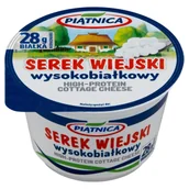 Sery - Piątnica - Serek wiejski wysokobiałkowy 28g białka - miniaturka - grafika 1