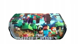 Piórnik MINECRAFT młodzieżowy Szkolny Przedszkolny dwukomorowy - Postacie - Piórniki - miniaturka - grafika 1