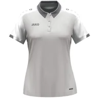 Koszulki i topy damskie - JAKO Damska koszulka polo Dynamic, jasnoszara/biała/szara, L - miniaturka - grafika 1