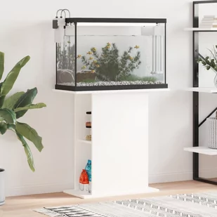 vidaXL Szafka pod akwarium, biała, 36x75x72,5 cm - Akwaria i zestawy akwarystyczne - miniaturka - grafika 1