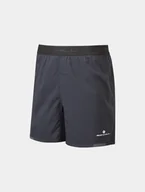 Spodnie sportowe męskie - RONHILL Spodenki biegowe męskie TECH ULTRA 5" SHORT all black - miniaturka - grafika 1