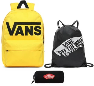 Vans Plecak szkolny Old Skool III Lemon Chrome - VN0A3I6R85W + piórnik - Plecaki - miniaturka - grafika 30