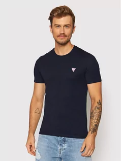 Koszulki męskie - GUESS T-Shirt M1RI36 I3Z11 Granatowy Slim Fit - grafika 1